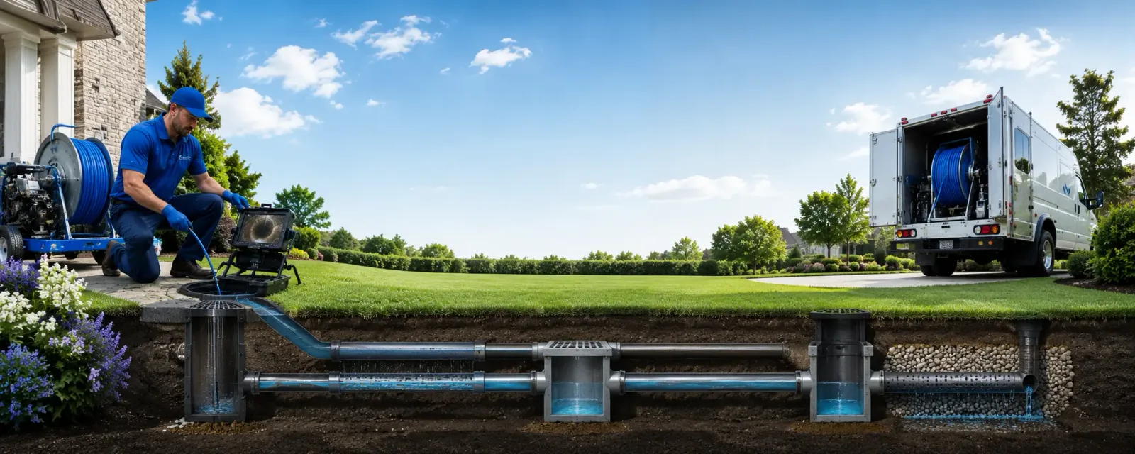 Outdoor drain cleaning information for Marne, MI